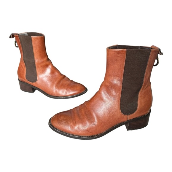Cole Haan X Nike Evan Stretch Short Bootie Brown Size 7 Women’s Boot Leather - Picture 1 of 7
